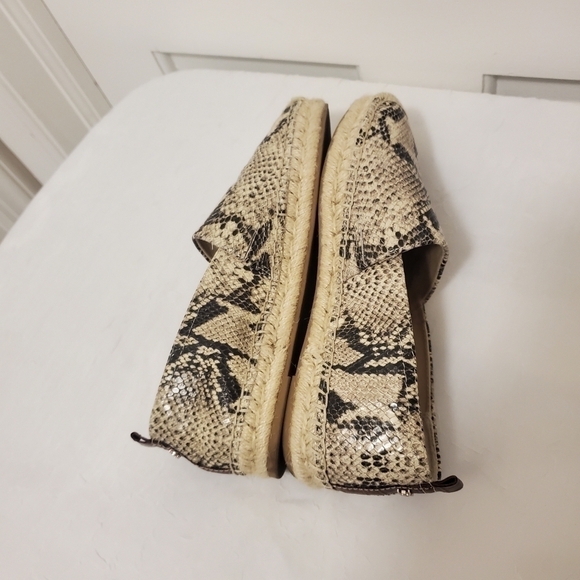 Sam Edelman Khloe Snakeprint Leather Espadrilles Size 8 - Picture 8 of 10
